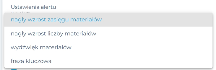 Ustawienia alertu